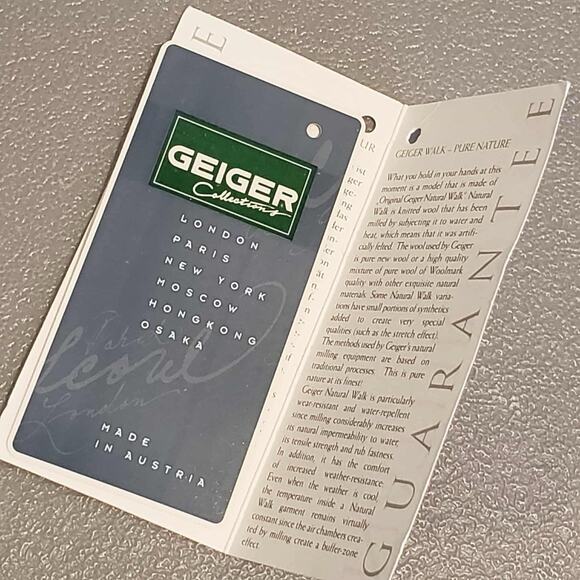 Geiger Austria Sweater Wool Coat 36 US M Orange Fall Long Sweater Jacket - Picture 8 of 16